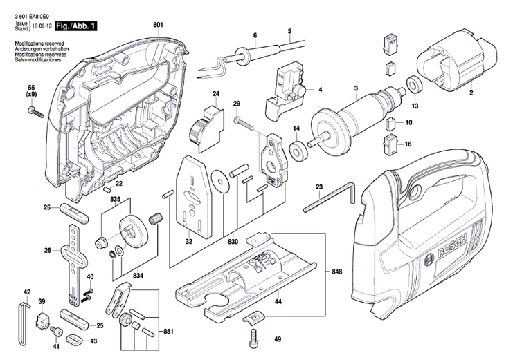 Serra Tico Tico GST 650 127 V BOSCH 3601EA80D0