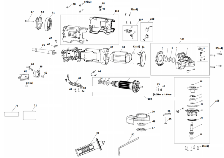 Esmerilhadeira Angular DWE4314-B2 220V DEWALT
