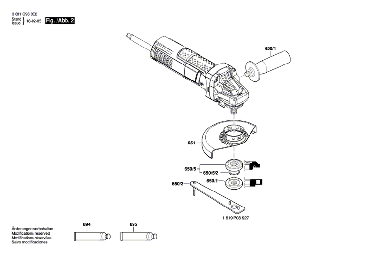 GWS 9-125 BOSCH 3601C960E2 220V