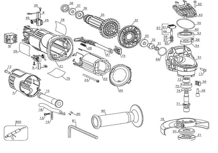 Esmerilhadeira Angular DWE4020-B2 Tipo 10 220v DEWALT