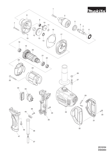 Furadeira 16mm (5/8 POL) MAKITA DS5000 127V