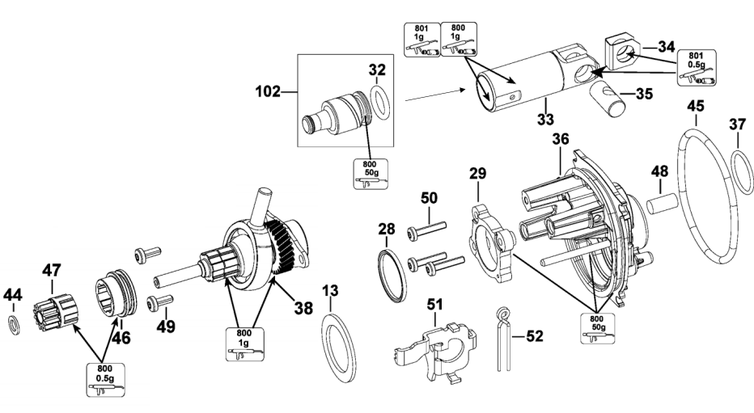 Martelete a Bateria DEWALT DCH133M2BR