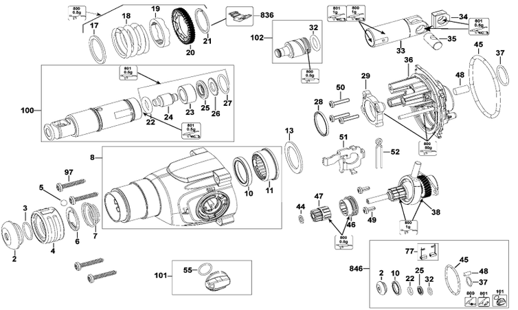 Martelete SDS Plus DEWALT 127v D25133KBR
