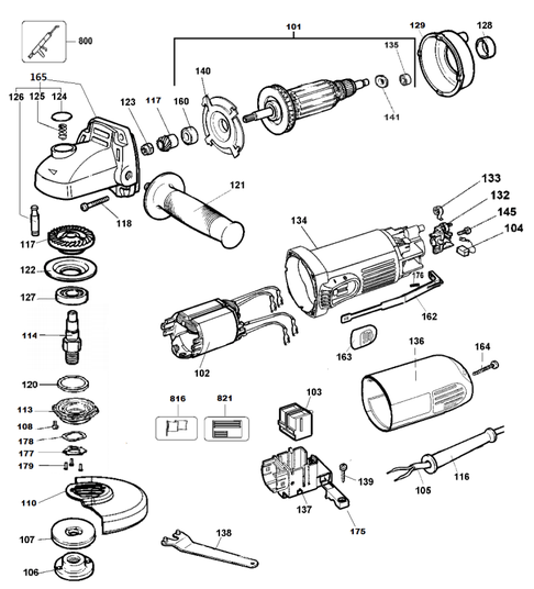 Esmerilhadeira 4 1/2 DWE4010-B2 Tipo 10 220v DEWALT
