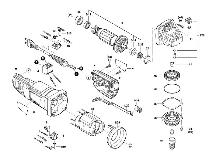 GWS 850 127v 3 601 C77 5D0