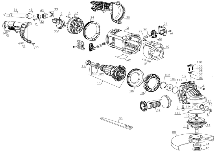 Esmerilhadeira Angular Tipo 1 DEWALT DWE4557BR