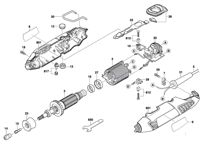 Micro Retífica DREMEL 4000 220v F0134000GB