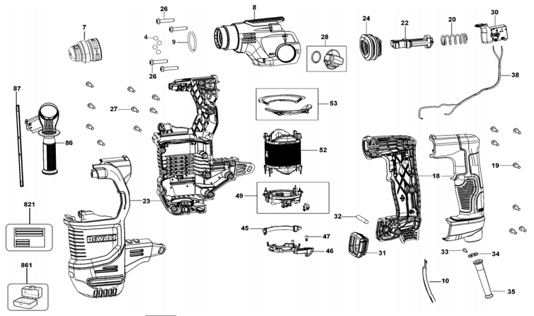 Martelete Rompedor Tipo1 D25334K-B2