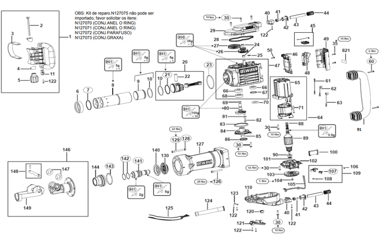 Martelo Demolidor DEWALT D25960B2 