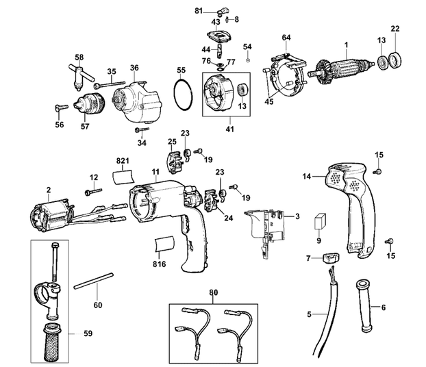 Furadeira de Impacto DEWALT DW508S-B2 TIPO 2