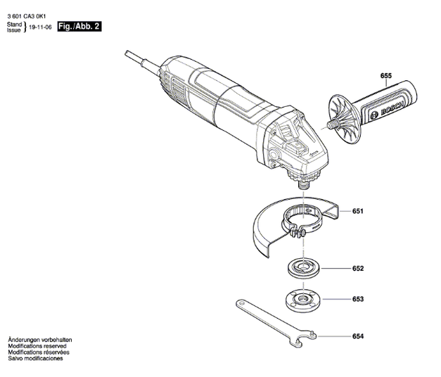  GWS 700 BOSCH 3601CA30D1 127 V