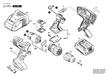Parafusadeira GSR 18 V-LI 18V BOSCH 3601H603E0