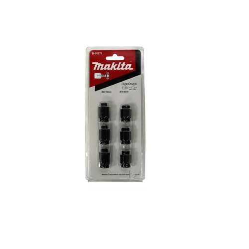 Adaptador Para Serra Copo 3 Unidades 14-30Mm + 3 Unidades 32-152Mm Makita B16271