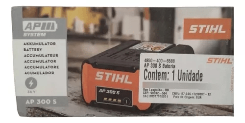 Bateria Stihl Ap300S De Íons De Lítio Para Ferramentas