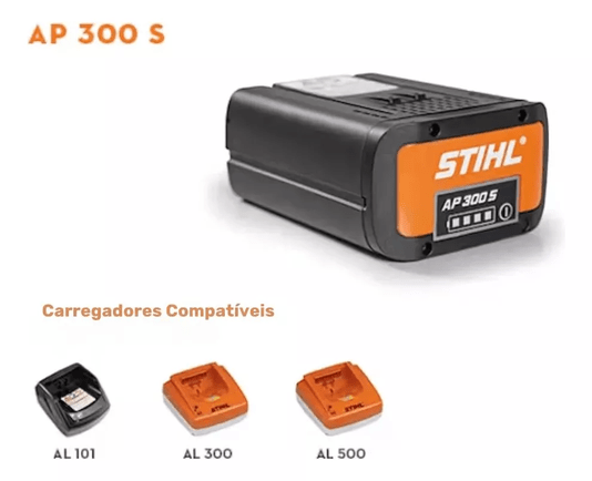 Bateria Stihl Ap300S De Íons De Lítio Para Ferramentas