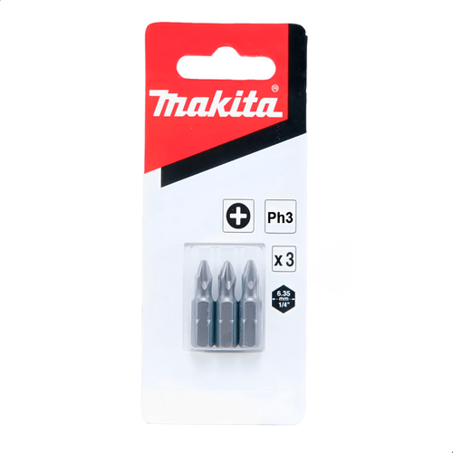 Bits Phillips  C/3Pçs Makita B23472 C/3Pçs