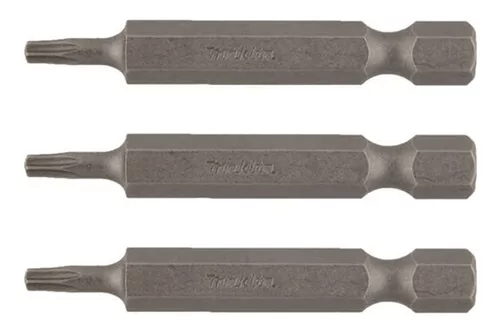 Bits Torx T-10 50Mm Com 3 Peças Makita B25373