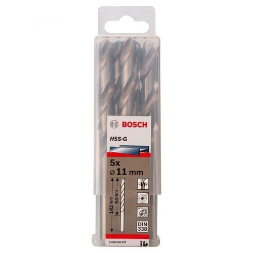 Broca Aço Rápido Para Metal Hss-G 11,0Mm X 140Mm - Bosch  2608595079