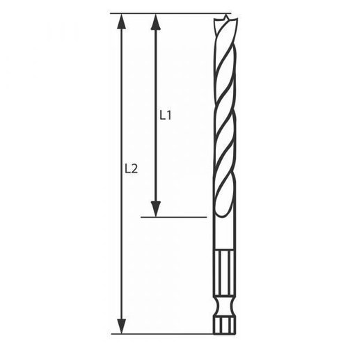 Broca Aço Rápido Para Metal Hss-G 13,0Mm - Bosch 2608595083