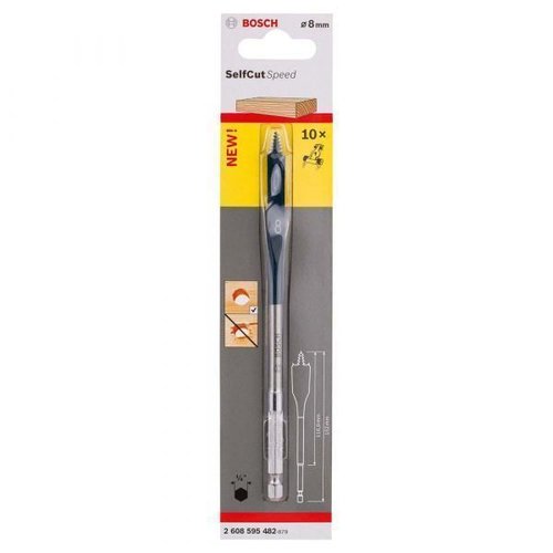 Broca Chata Self Cut Speed Para Madeira 8,0Mm - Bosch  2608595482