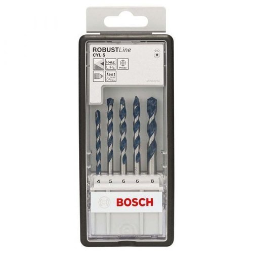 Broca Cyl-5  Jogo Com 5 Brocas- Bosch 2608588165