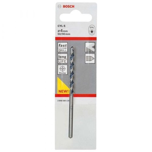 Broca Cyl-5 Para Concreto 4Mm X 50Mm X 90Mm - Bosch 2608588138