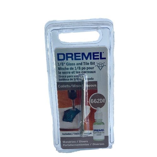 Broca Diamantada Dremel 662Dr 3,2Mm 1/8 Para Vidro, Pedra E Cerâmica 26150662Ab