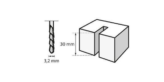Broca Dremel 560 1/8 (3,2Mm) Para Corte De Drywall E Gesso 2615000560