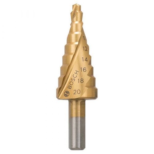 Broca Escalonada Espiral Hss-tin 4,0mm A 20,0mm Bosch