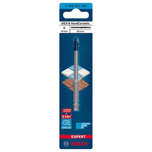 Broca Expert Hard Ceramic Hex-9 6,0Mm X 90Mm Bosch 2608900590