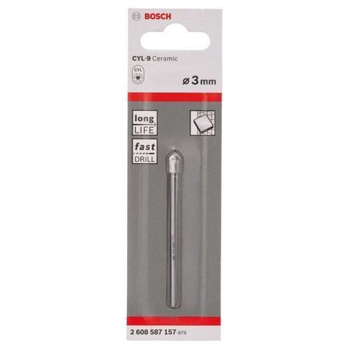 Broca Para Cerâmica Cyl-9  3Mm X 70 Mm  Bosch 2608587157