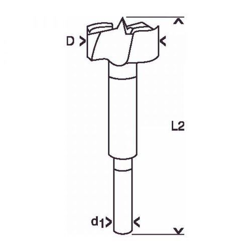 Broca Para Madeira Fresadora Forstner 12Mm- Bosch 2608597101