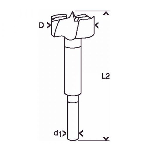Broca Para Madeira Fresadora Forstner 40Mm- Bosch 2608596978