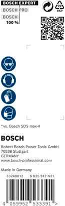 Broca Sds Max-8x 25 X 400 X 520mm Concreto Bosch 2608900241