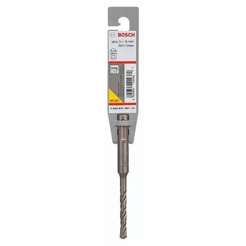 Broca Sds Plus-3 Para Concreto 6 X 50 X 110 Mm - Bosch  2608831007