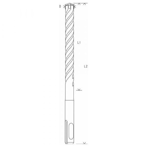 Broca Sds Plus-5X  20 X 400 X 450 Mm- Bosch 2608836641