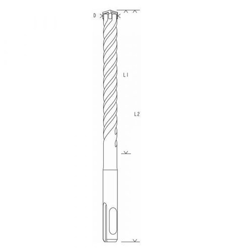 Broca Sds-plus 5x 24,0mm X 400mm X 450mm Bosch 2608836648