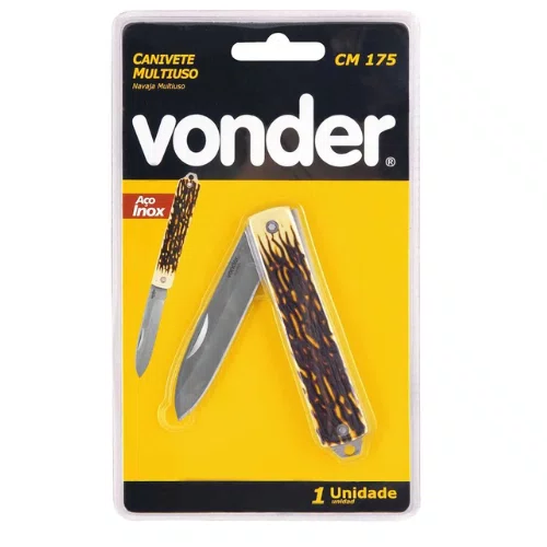 Canivete Multiuso Lâmina Aço Inox Cmv175 Vonder 3662000175