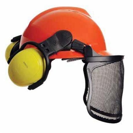 Capacete Florestal Com Abafador De Ruidos Stihl