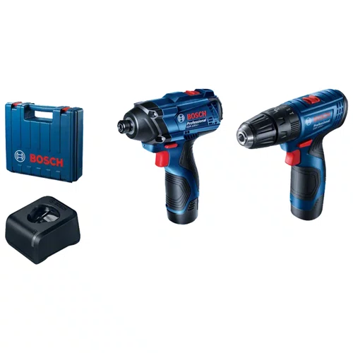 Combo Chave de Impacto GDR 120-LI + Parafusadeira/Furadeira GSB 120-LI Bosch + Jogo de Bits 25 Peças