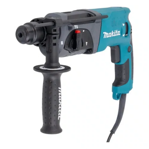 Combo Martelete Makita HR2470X18 220V 800W SDS Plus + Maleta Metálica Fercar 04 + Ponteira e Talhadeira