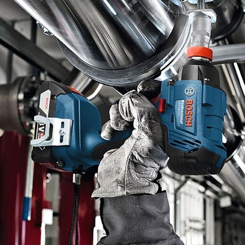 Combo Parafusadeira/Furadeira De Impacto Gsb 180-Li + Chave De Impacto Gdx 180-Li Com 2 Baterias, Carregador E Maleta - Bosch  06019G52E2