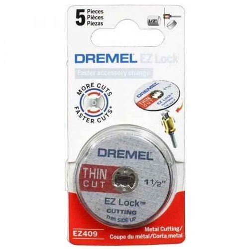 Discode Corte Dremel Ez409 Fino De 38,1Mm (1 1/2) Com Espessura De 0,6Mm - Sistema Ez Lock Troca Rápida 2615E409Ac