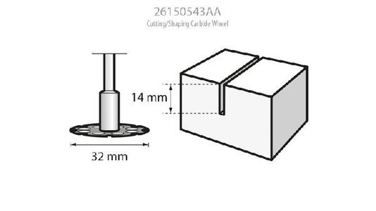Disco De Carbono Dremel 543 Para Cortar Modelar 31,8Mm Para Madeira 26150543Aa
