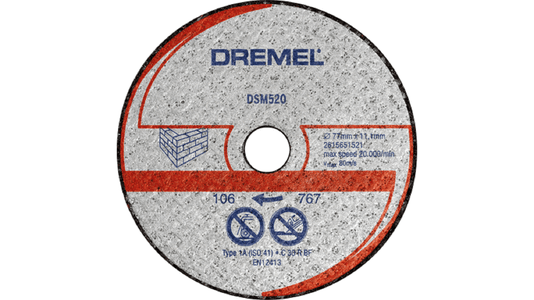 Disco De Corte Saw-Max Dremel Dsm520 Para Alvenaria E Pedra 2615S520Jb