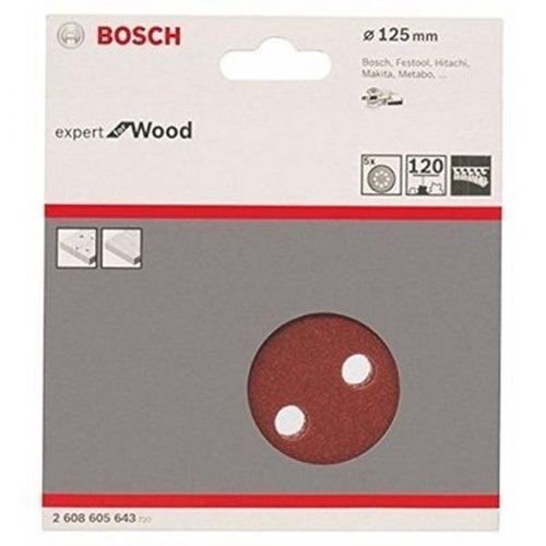 Disco De Lixa C430 125Mm G120 Com 5 Unidades - Bosch  2608605643