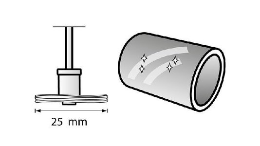 Disco De Feltro Dremel 423E Para Polir 9,5Mm Metal, Pedras E Vidro - Sistema Ez Lock Troca Rápida 2615E423Ac