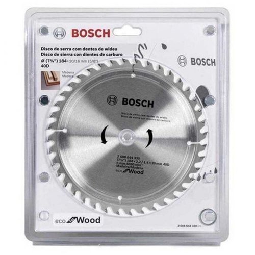 Disco De Serra Circular Ecoline 184Mm 7 1/4" - Bosch  2608644330
