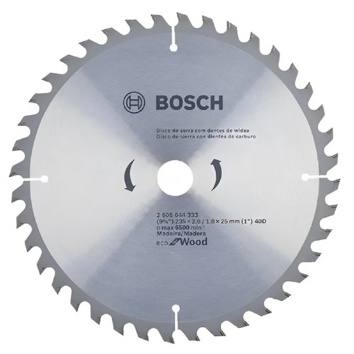 Disco De Serra Circular Ecoline 40 Dentes Bosch 2608644333