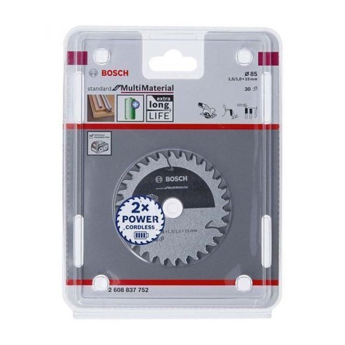 Disco De Serra Circular 85Mm 30 Dentes- Bosch 2608837752